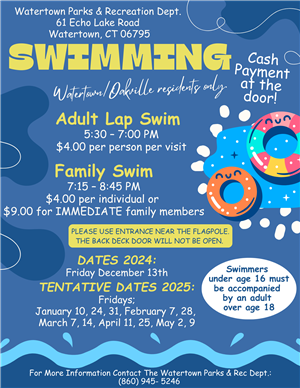 Open Swim: Adult Lap & Family Swim 