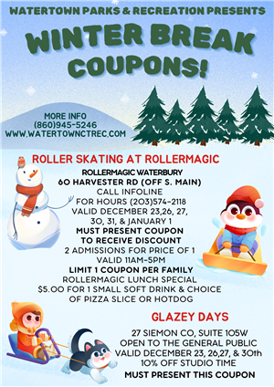 WINTER BREAK ACTIVITY COUPONS